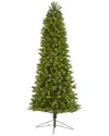 Nearly Natural 8ft. Slim Virginia Spruce Artificial Christmas Tree In Green