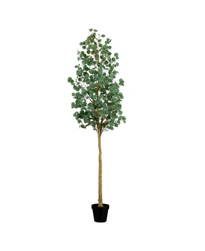 Nearly Natural 8ft. Artificial Eucalyptus Tree In Green