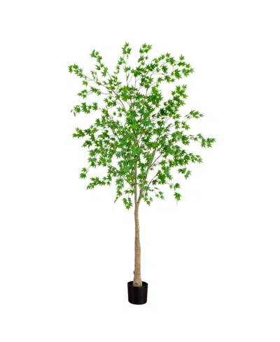 Nearly Natural 8ft. Artificial Maple Tree In Green