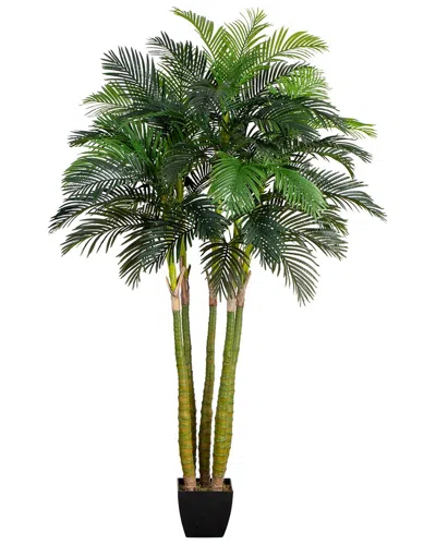 Nearly Natural 9.5ft Giant Five Stalk Artificial Areca Palm Tree In Green