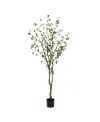 Nearly Natural 8ft Minimalist Citrus Artificial Tree In Green
