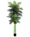 Nearly Natural 9ft. Artificial Double Golden Cane Palm Tree