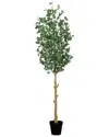 Nearly Natural 9ft Artificial Eucalyptus Tree In Green