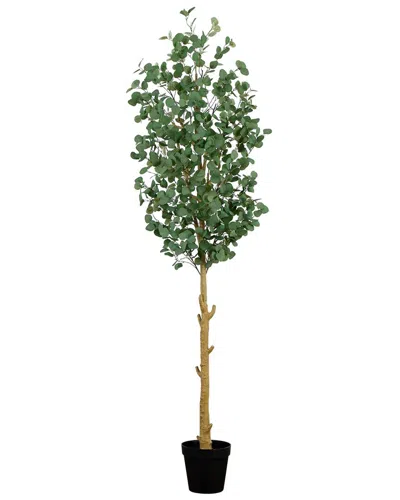 Nearly Natural 9ft Artificial Eucalyptus Tree In Green