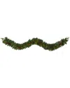 Nearly Natural 9ft Mixed Pine Artificial Christmas Garland With 50 Clear Led Lights In Green