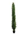 Nearly Natural 10-feet Uv Resistant Artificial Cedar Tree In Green