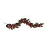 Nearly Natural Apple Christmas Indoor Garland In Green