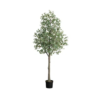 Nearly Natural Artificial Eucalyptus Tree, 12'