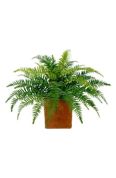 Nearly Natural Artificial Fern In Brown