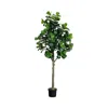 Nearly Natural Artificial Fiddle Leaf Tree, 12' In Green