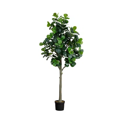 Nearly Natural Artificial Fiddle Leaf Tree, 12'