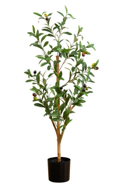 Nearly Natural Artificial Olive Tree In Green
