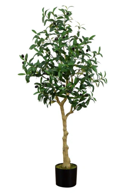 Nearly Natural Artificial Olive Tree In Green