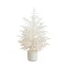 Nearly Natural 3ft. Artificial Real Touch White Norfolk Island Pine Christmas  Tree In White