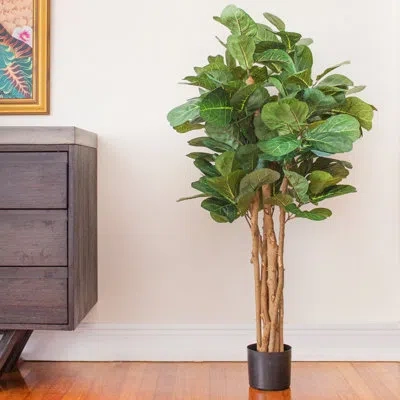 Nearly Natural Artificial Tree In Pot In Green