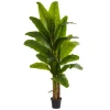 Nearly Natural Banana Artificial Tree In Green