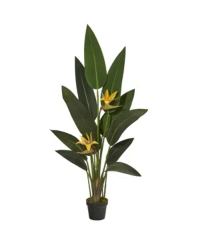 Nearly Natural Bird Of Paradise Artificial Plant, Real Touch In Green