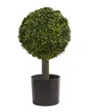 NEARLY NATURAL NEARLY NATURAL BOXWOOD BALL TOPIARY ARTIFICIAL TREE