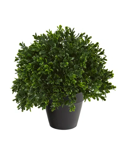 Nearly Natural Boxwood Topiary Artificial Plant, Indoor And Outdoor In Green