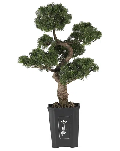 Nearly Natural Cedar Bonsai Silk Plant