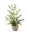 Nearly Natural Dancing Lady Silk Orchid Arrangement In Green