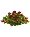 NEARLY NATURAL NEARLY NATURAL GERANIUM ARTIFICIAL LEDGE PLANT