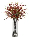 Nearly Natural Giant Cherry Blossom Arrangement In Red