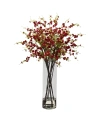 Nearly Natural Giant Cherry Blossom Arrangement In Red