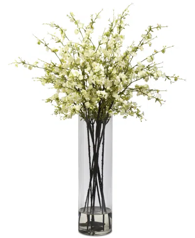 Nearly Natural Giant Cherry Blossom Arrangement In White