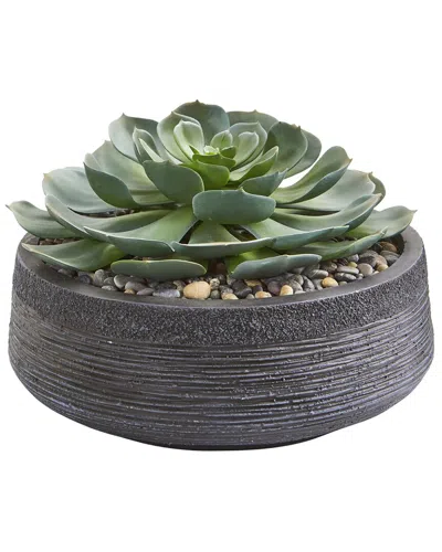 Nearly Natural Giant Echeveria Succulent Artificial Plant In Green
