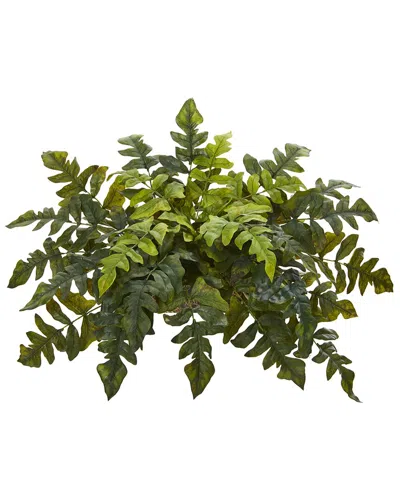 Nearly Natural Holly Fern Artificial Ledge Plant In Green