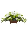 Nearly Natural Hydrangea And Ivy Artificial Arrangement 1676-wh