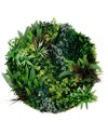 Nearly Natural Indoor/outdoor Uv-resistant Amazon Rainforest Artificial Living Wall Art Panel In Fra In Green