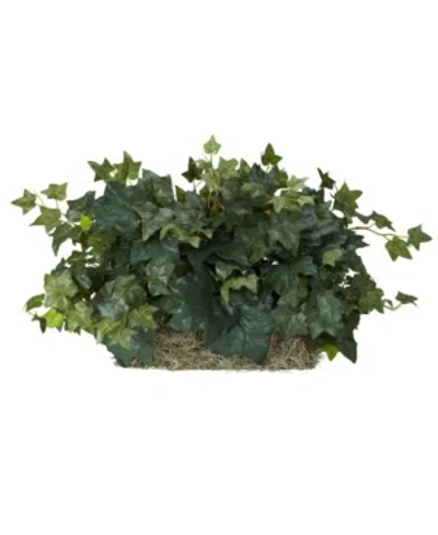 Nearly Natural Ivy Ledge Plant - Set On Foam Silk Plant In Green