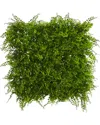 Nearly Natural 20" X 20" Lush Mediterranean Artificial Fern Wall Panel Uv Resistant