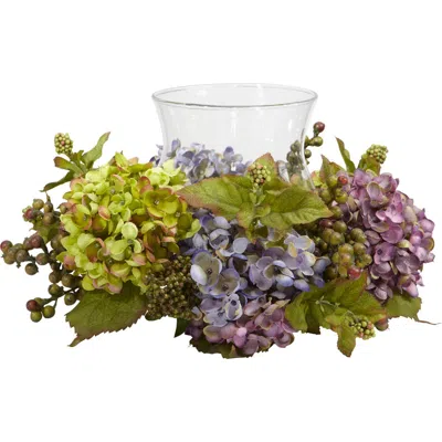 Nearly Natural Mixed Hydrangea Candelabrum Artificial Arrangement In Multi