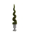 Nearly Natural Mohlenbechia Spiral Tree With Decorative Urn In Green