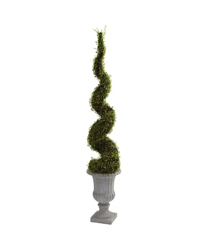 Nearly Natural Mohlenbechia Spiral Tree With Decorative Urn In Green