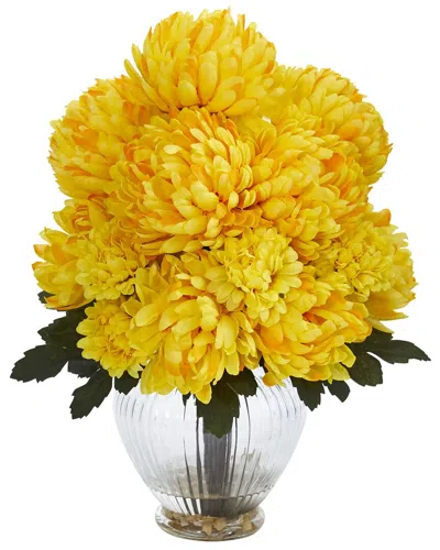 NEARLY NATURAL NEARLY NATURAL MUM ARTIFICIAL ARRANGEMENT IN VASE