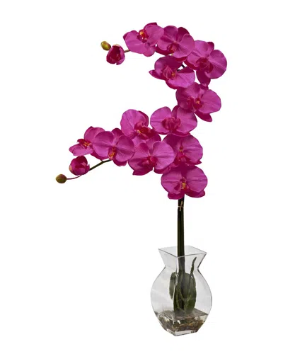 NEARLY NATURAL NEARLY NATURAL PHALAENOPSIS ORCHID WITH VASE ARRANGEMENT