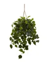 Nearly Natural Philodendron Uv-resistant Indoor/outdoor Artificial Plant Hanging Basket