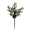 Nearly Natural Set Of 12 19in. Pine & Pinecone Artificial Flower Bundle In Green