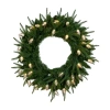 Nearly Natural Pre-lit Wreath In Green