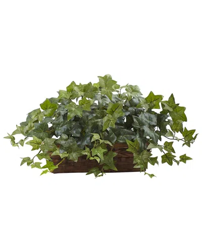 NEARLY NATURAL NEARLY NATURAL PUFF IVY WITH LEDGE BASKET