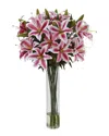Nearly Natural Rubrum Lily