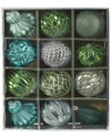 Nearly Natural Set Of 12 Lux Shatterproof Ornaments In Silver
