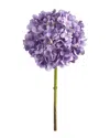 Nearly Natural Set Of 3 19in Hydrangea Artificial Flower In Purple