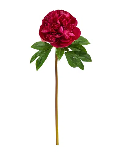 Nearly Natural Set Of 3 20in Peony Artificial Flower In Pink