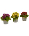 Nearly Natural Kalanchoe Artificial Arrangements, Set Of 3
