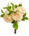 Nearly Natural Set Of 4 11in Camellia Artificial Flower Bouquet In Orange